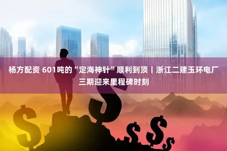 杨方配资 601吨的“定海神针”顺利到顶丨浙江二建玉环电厂三期迎来里程碑时刻